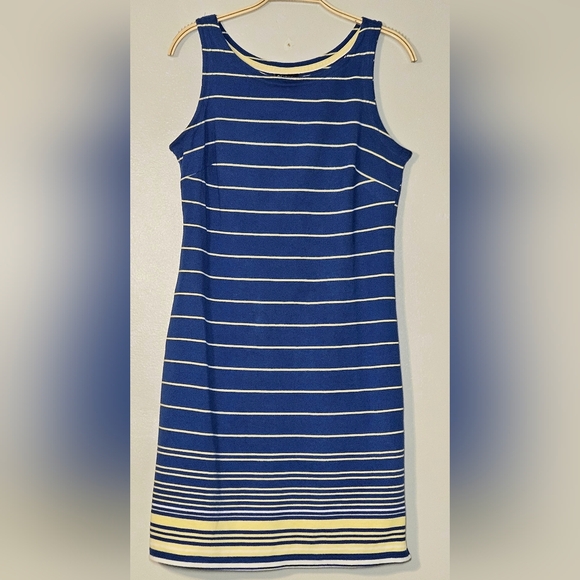 Columbia PFG Women's Tank Dress, Blue Striped,  Sz S - Picture 1 of 10